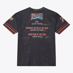 Philadelphia 76ers Hardwood Classics Originals Collection 2000-2001 Team Roster T-Shirt Black