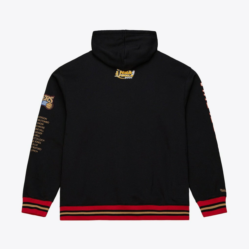Philadelphia 76ers Hardwood Classics Originals Collection 2000-2001 Team Roster Fleece Hoodie Black
