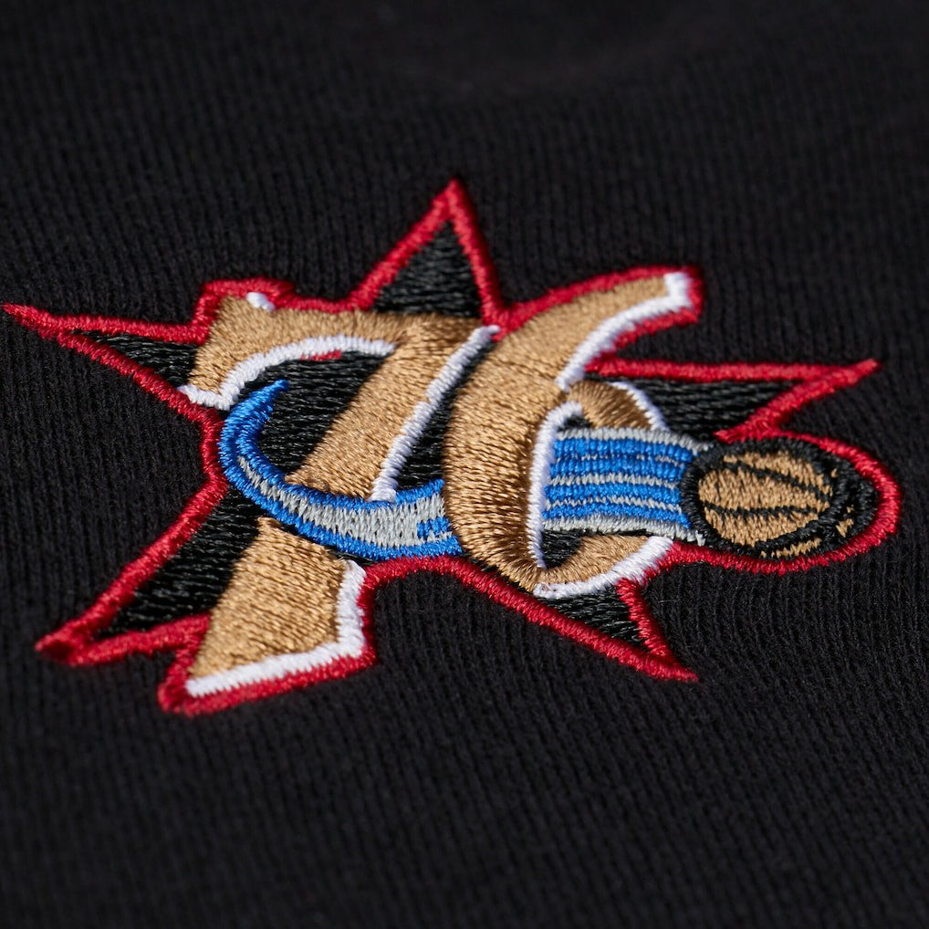Philadelphia 76ers Hardwood Classics Originals Collection 2000-2001 Team Roster Fleece Hoodie Black