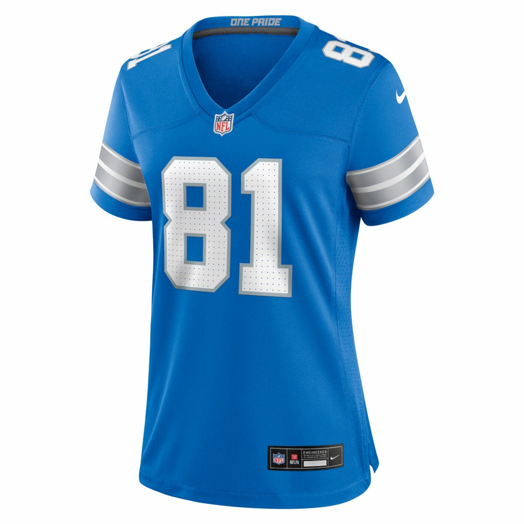 Calvin Johnson Detroit Lions Women's Team Retired Game Jersey Blue