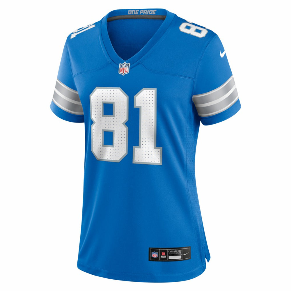 Calvin Johnson Detroit Lions Women's Team Retired Game Jersey Blue