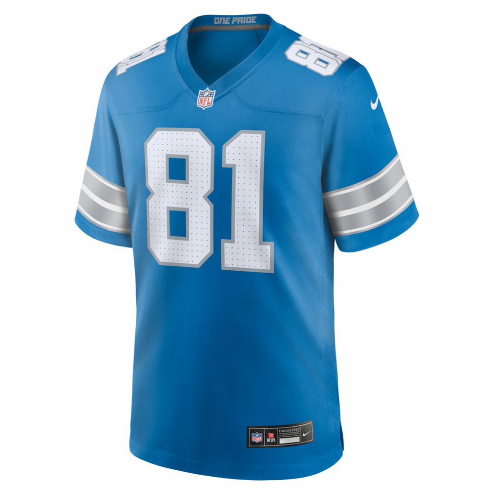 Calvin Johnson Detroit Lions Team Retired Game Jersey Blue