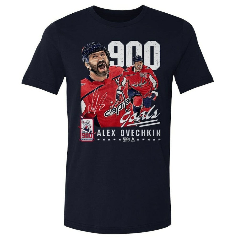 NHL Alexander Ovechkin Washington Capitals 500 Level 900th Career Goal Tri-Blend T-Shirt - Navy