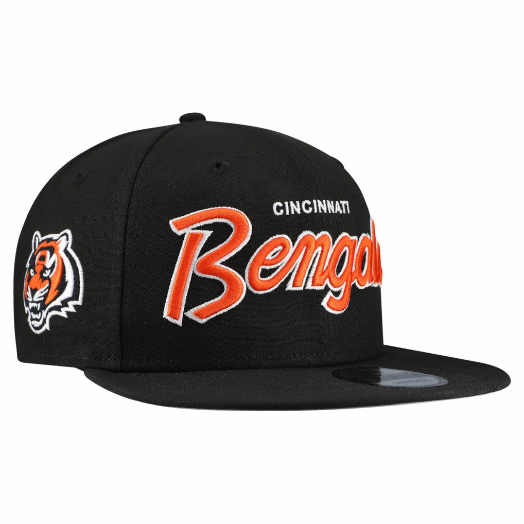 Cincinnati Bengals New Era Main Script 9FIFTY Snapback Hat Kelly Green