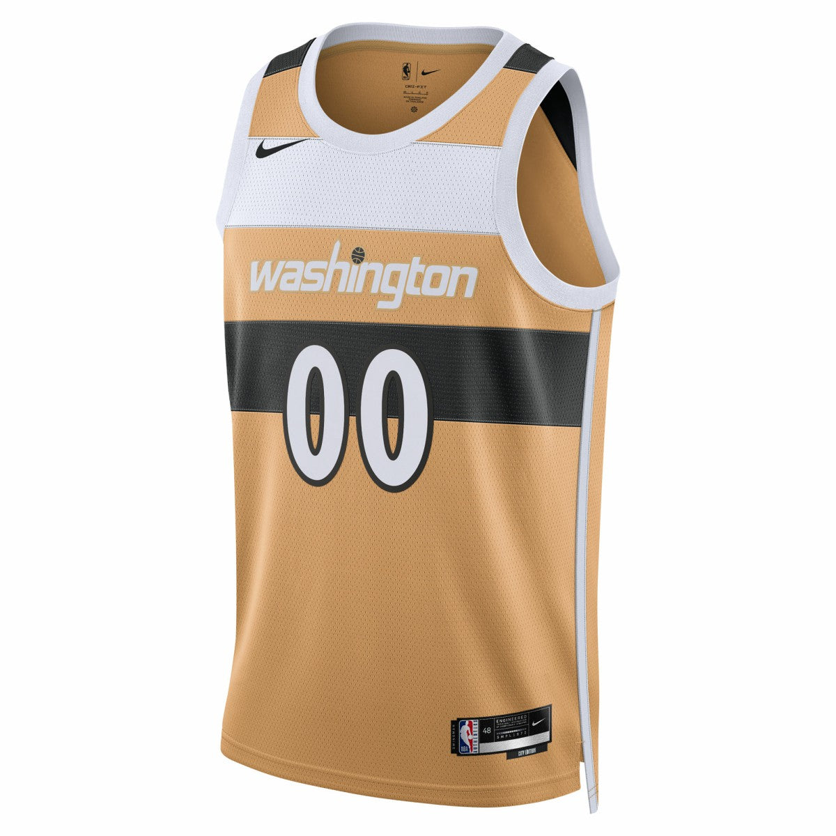 Washington Wizards Unisex 2025/26 City Edition Swingman Custom Jersey Gold