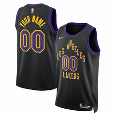 Los Angeles Lakers Unisex 2025/26 City Edition Swingman Custom Jersey Black