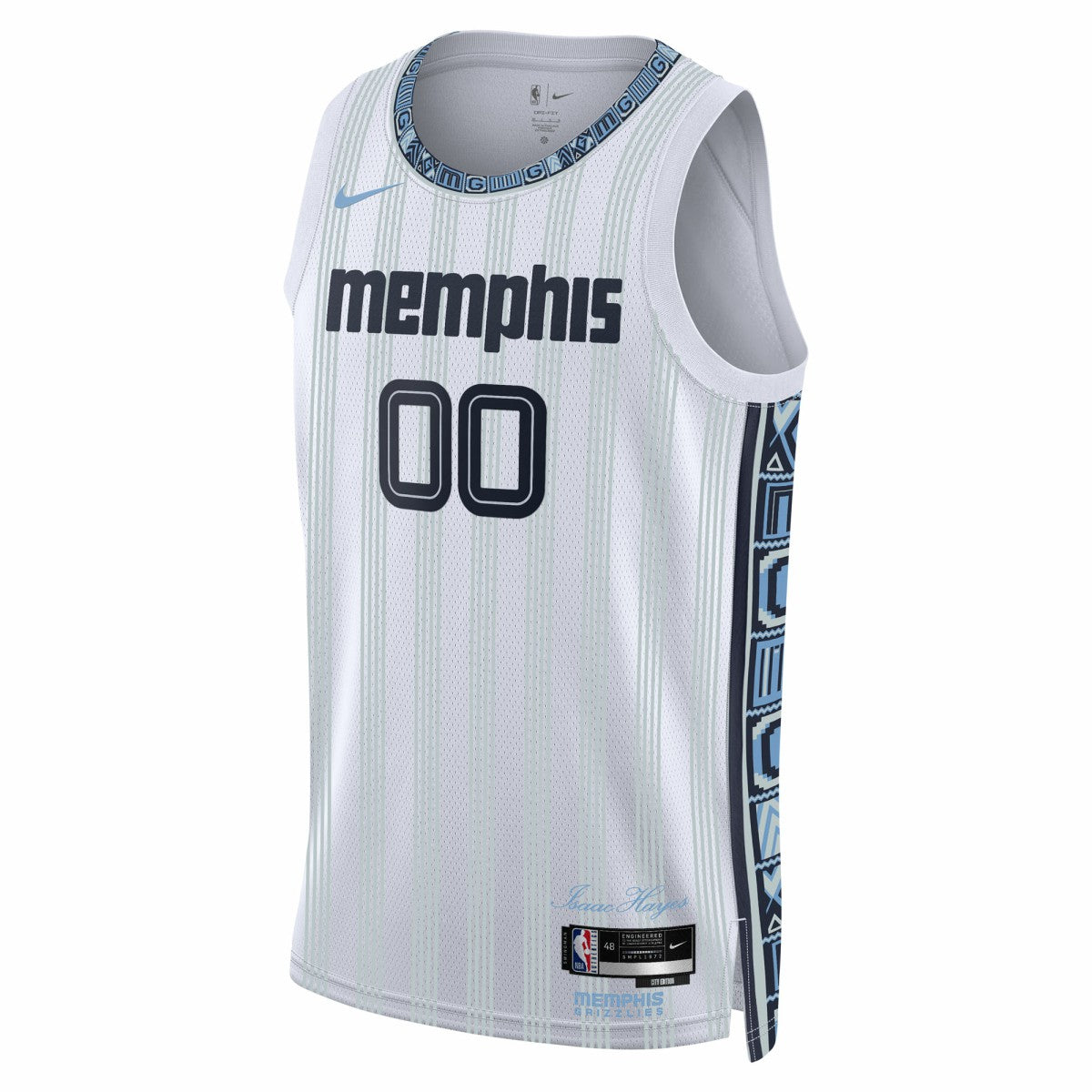 Memphis Grizzlies Unisex 2025/26 City Edition Swingman Custom Jersey White