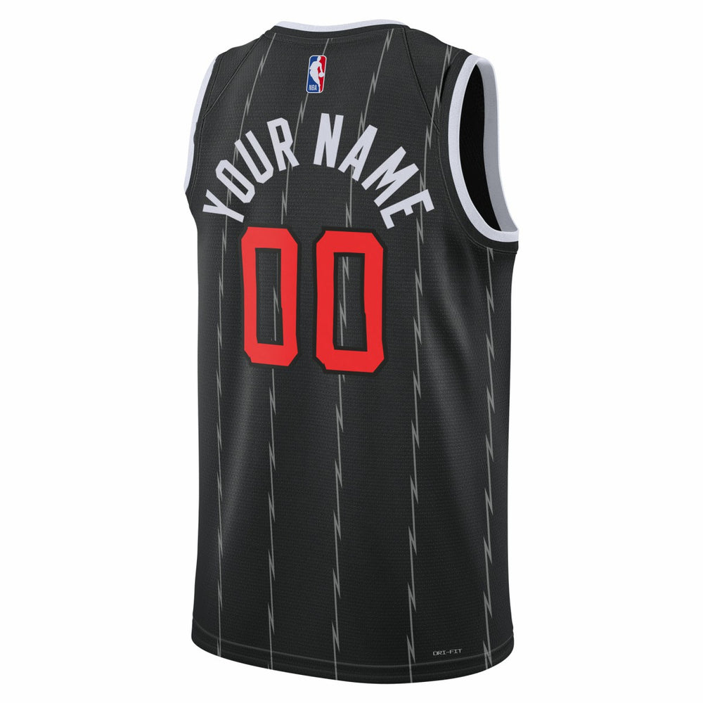 Toronto Raptors Unisex 2025/26 City Edition Swingman Custom Jersey Black