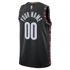 Brooklyn Nets Unisex 2025/26 City Edition Swingman Custom Jersey Black