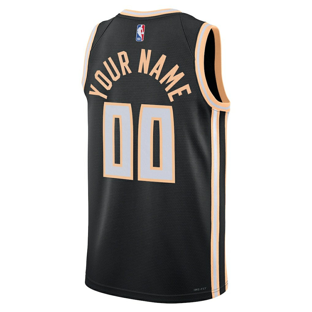 Atlanta Hawks Unisex 2025/26 City Edition Swingman Custom Jersey Black