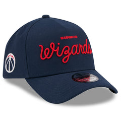 Washington Wizards x Malbon Golf Unisex 9FORTY A-Frame Adjustable Hat Navy