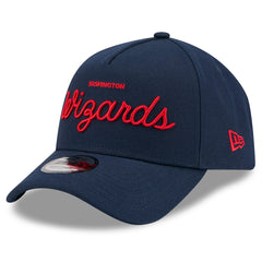 Washington Wizards x Malbon Golf Unisex 9FORTY A-Frame Adjustable Hat Navy