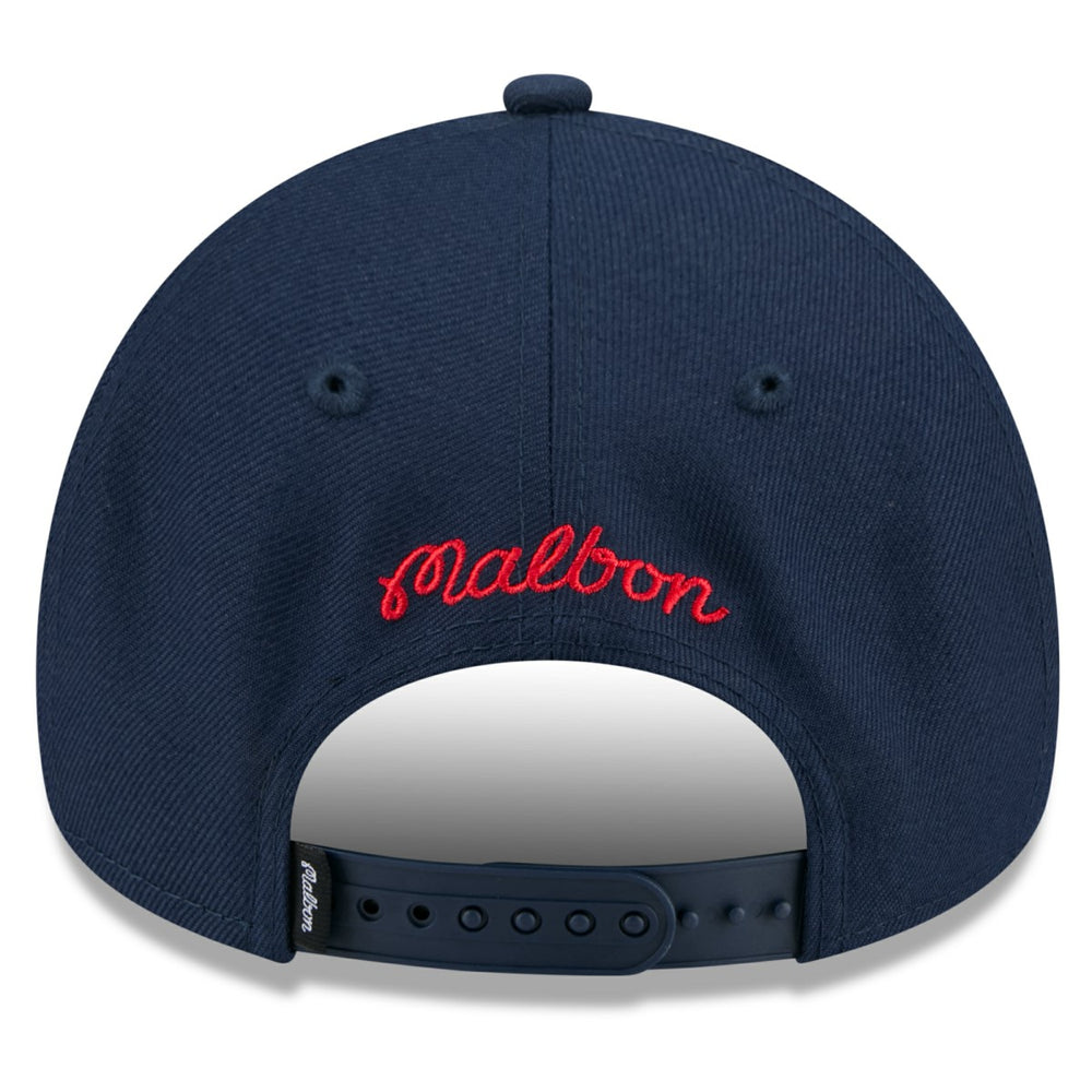 Washington Wizards x Malbon Golf Unisex 9FORTY A-Frame Adjustable Hat Navy