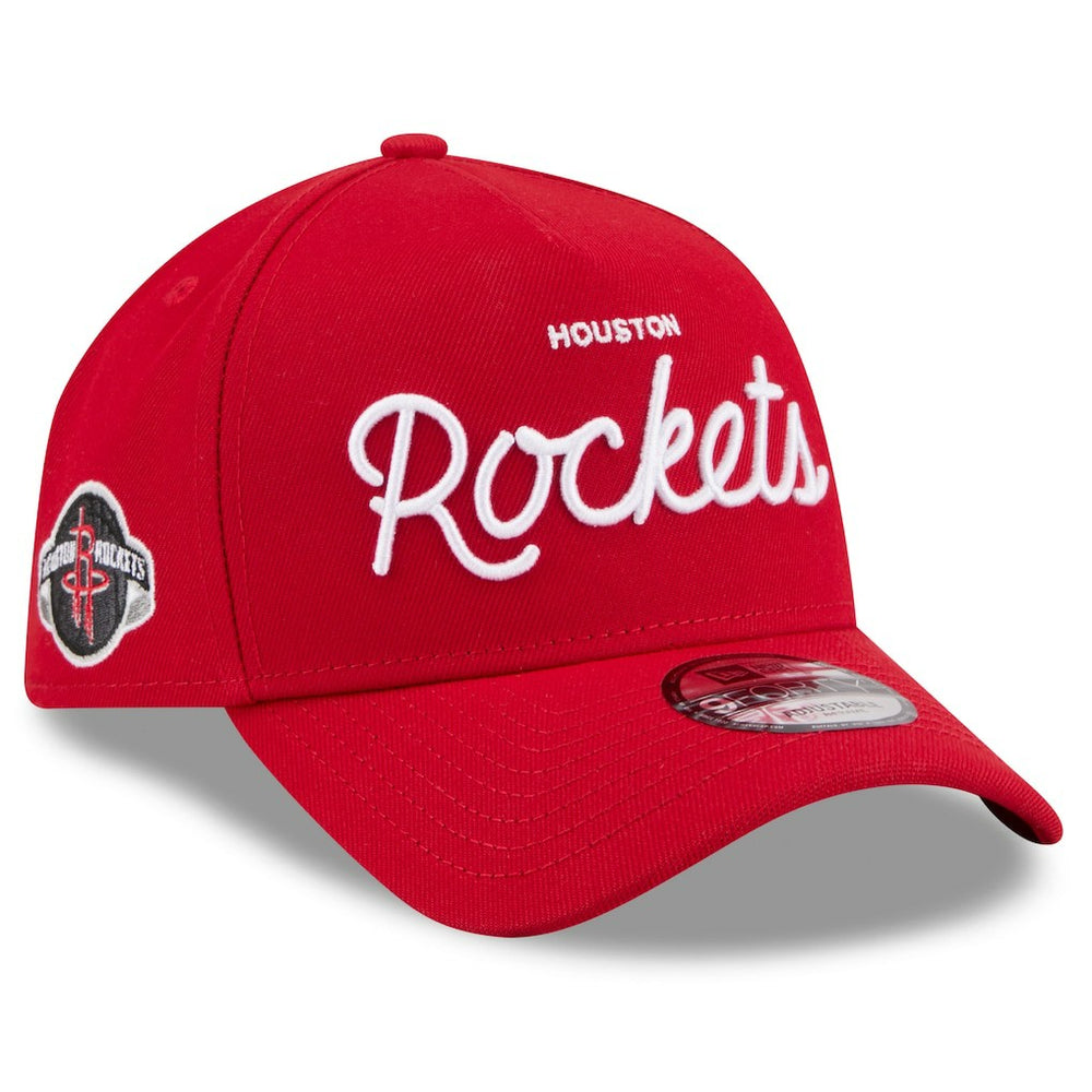 Houston Rockets x Malbon Golf Unisex 9FORTY A-Frame Adjustable Hat Red