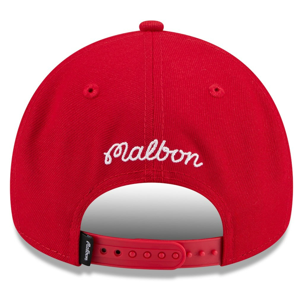 Houston Rockets x Malbon Golf Unisex 9FORTY A-Frame Adjustable Hat Red