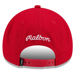 Houston Rockets x Malbon Golf Unisex 9FORTY A-Frame Adjustable Hat Red