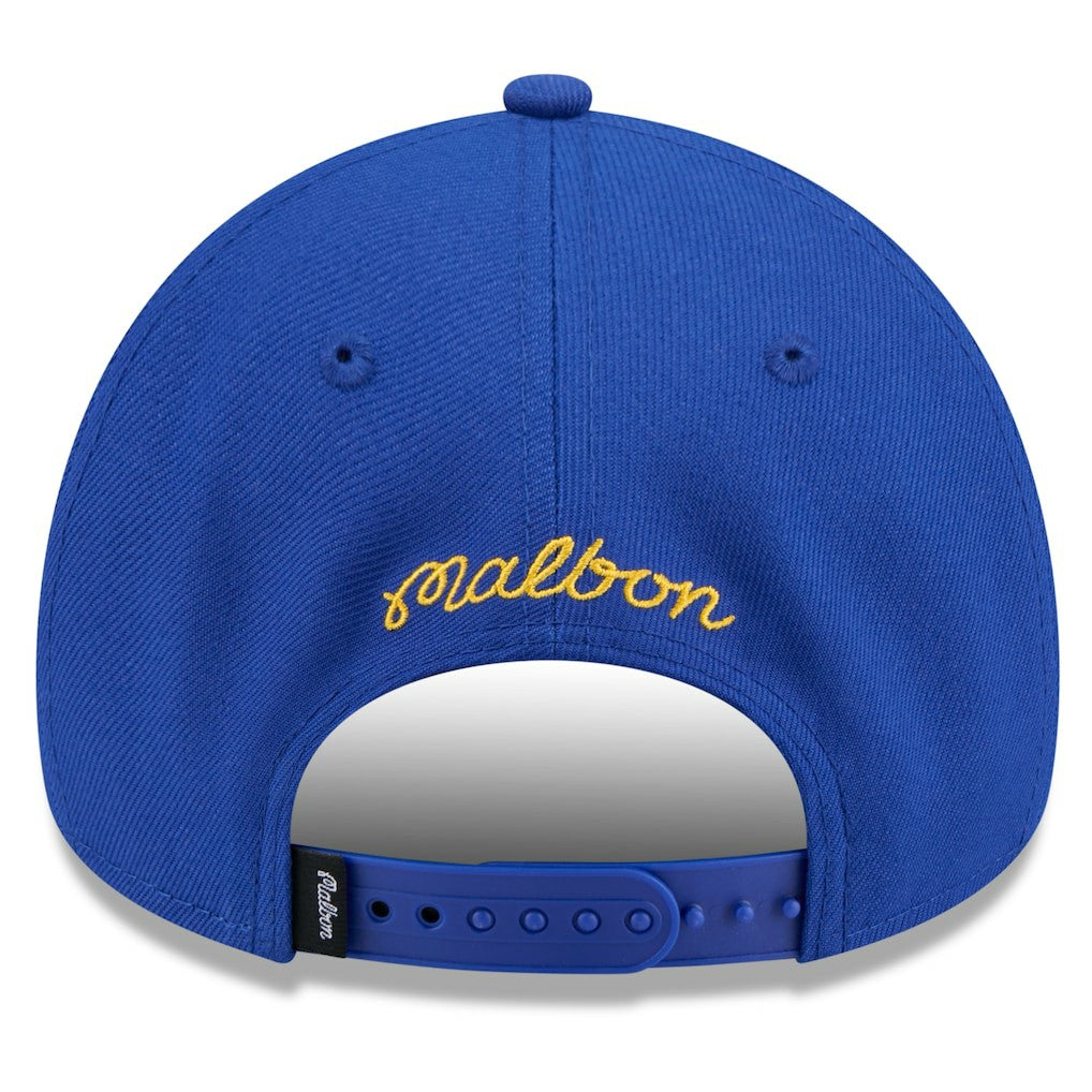 Golden State Warriors x Malbon Golf Unisex 9FORTY A-Frame Adjustable Hat Royal