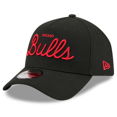 Chicago Bulls x Malbon Golf Unisex 9FORTY A-Frame Adjustable Hat Black