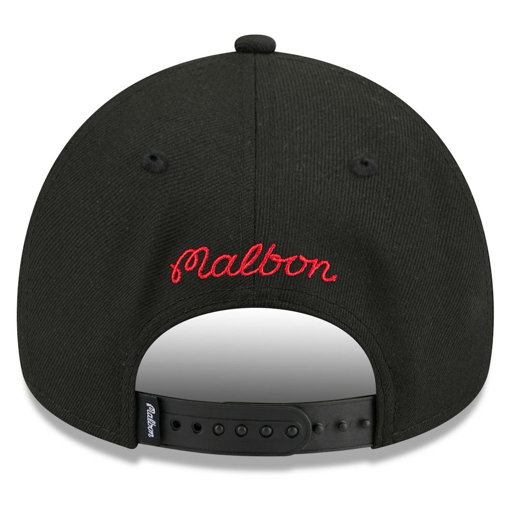 Chicago Bulls x Malbon Golf Unisex 9FORTY A-Frame Adjustable Hat Black