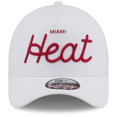 Miami Heat x Malbon Golf Unisex 9FORTY A-Frame Adjustable Hat White