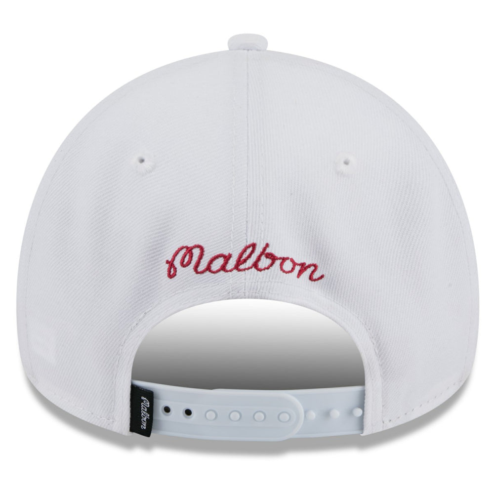 Miami Heat x Malbon Golf Unisex 9FORTY A-Frame Adjustable Hat White