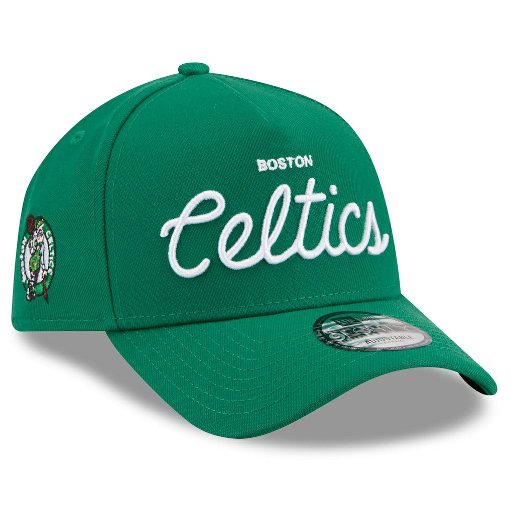 Boston Celtics x Malbon Golf Unisex 9FORTY A-Frame Adjustable Hat Green