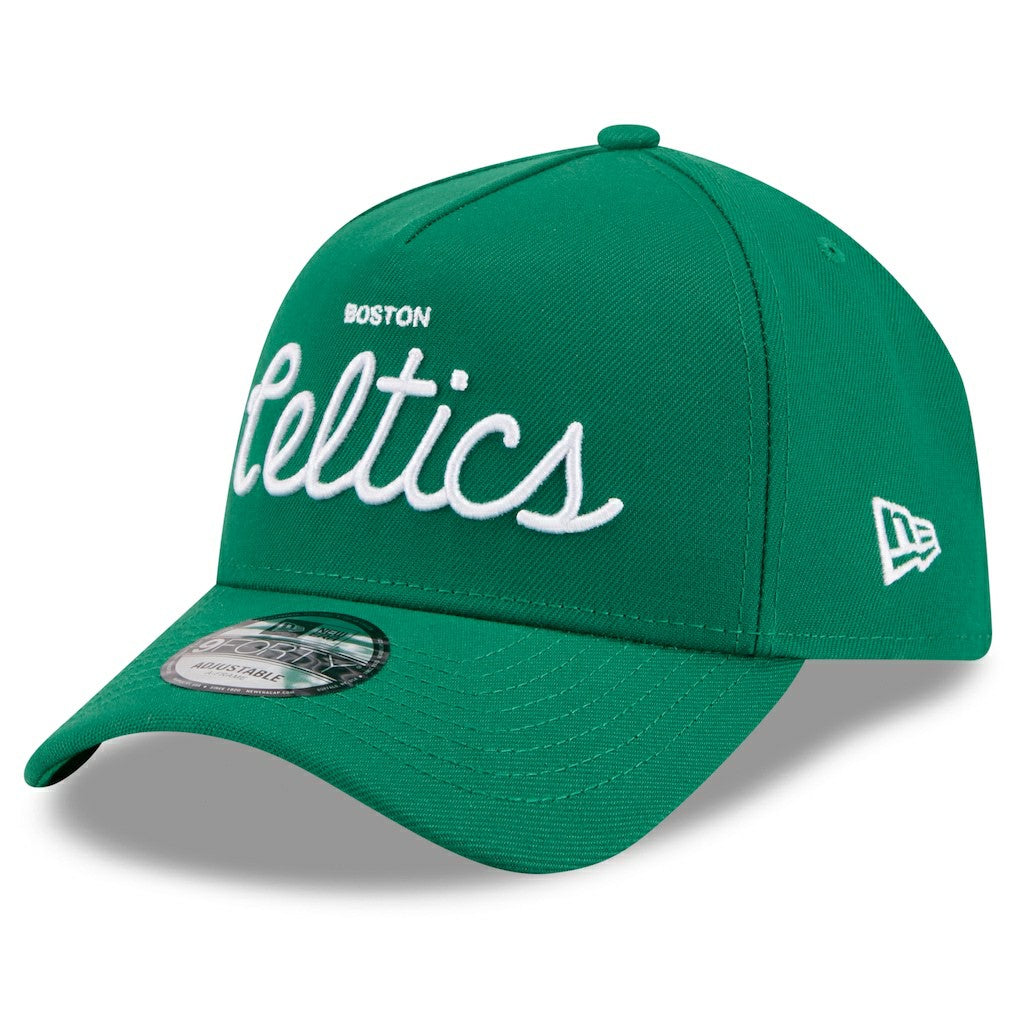 Boston Celtics x Malbon Golf Unisex 9FORTY A-Frame Adjustable Hat Green