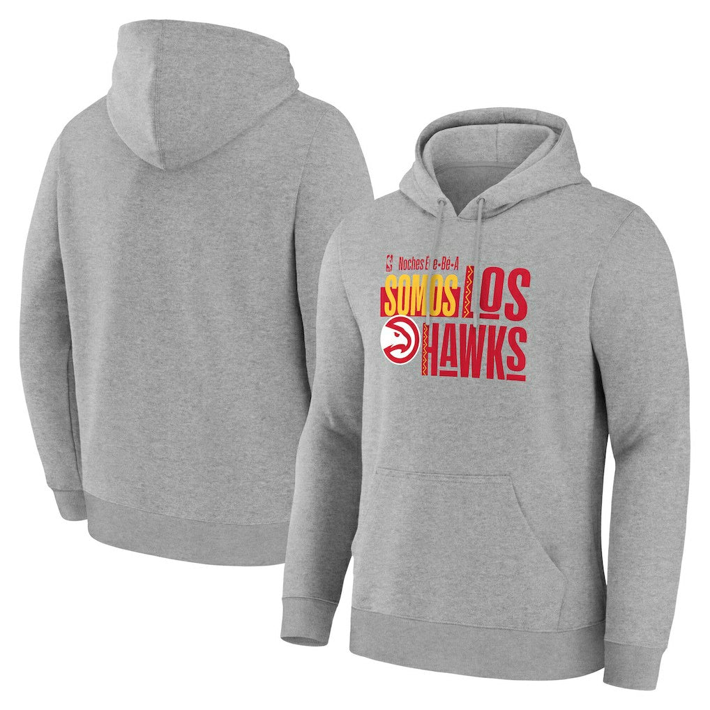 Atlanta Hawks Noches Training Hoodie Gray