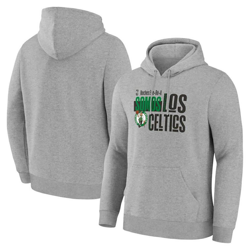 Boston Celtics Noches Training Hoodie Gray