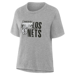 Brooklyn Nets Women's Noches Training T-Shirt Gray