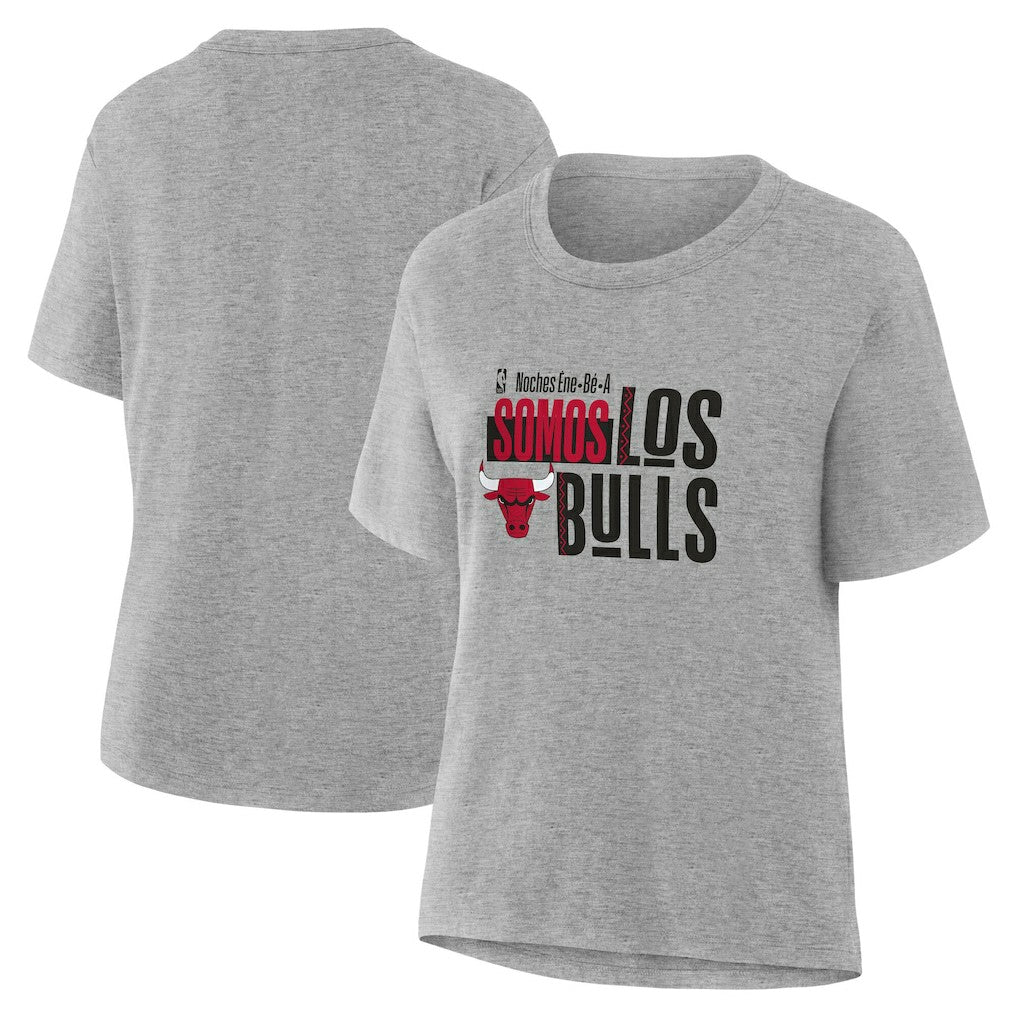 Chicago Bulls Women's Noches Training T-Shirt Gray