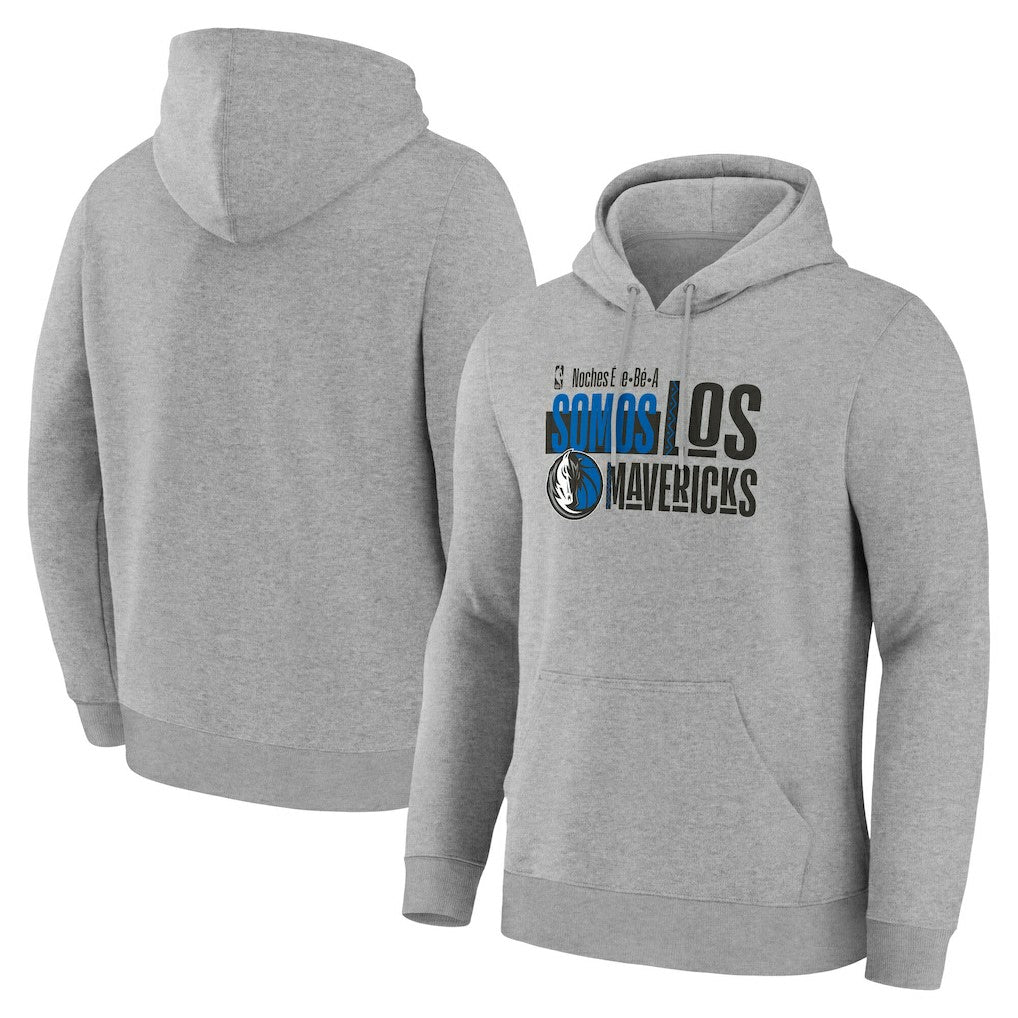 Dallas Mavericks Noches Training Hoodie Gray