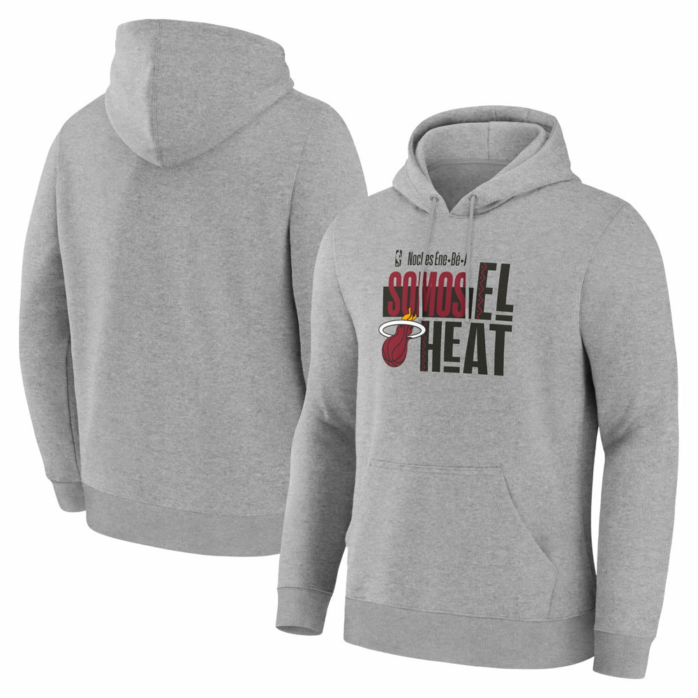 Miami Heat Noches Training Hoodie Gray