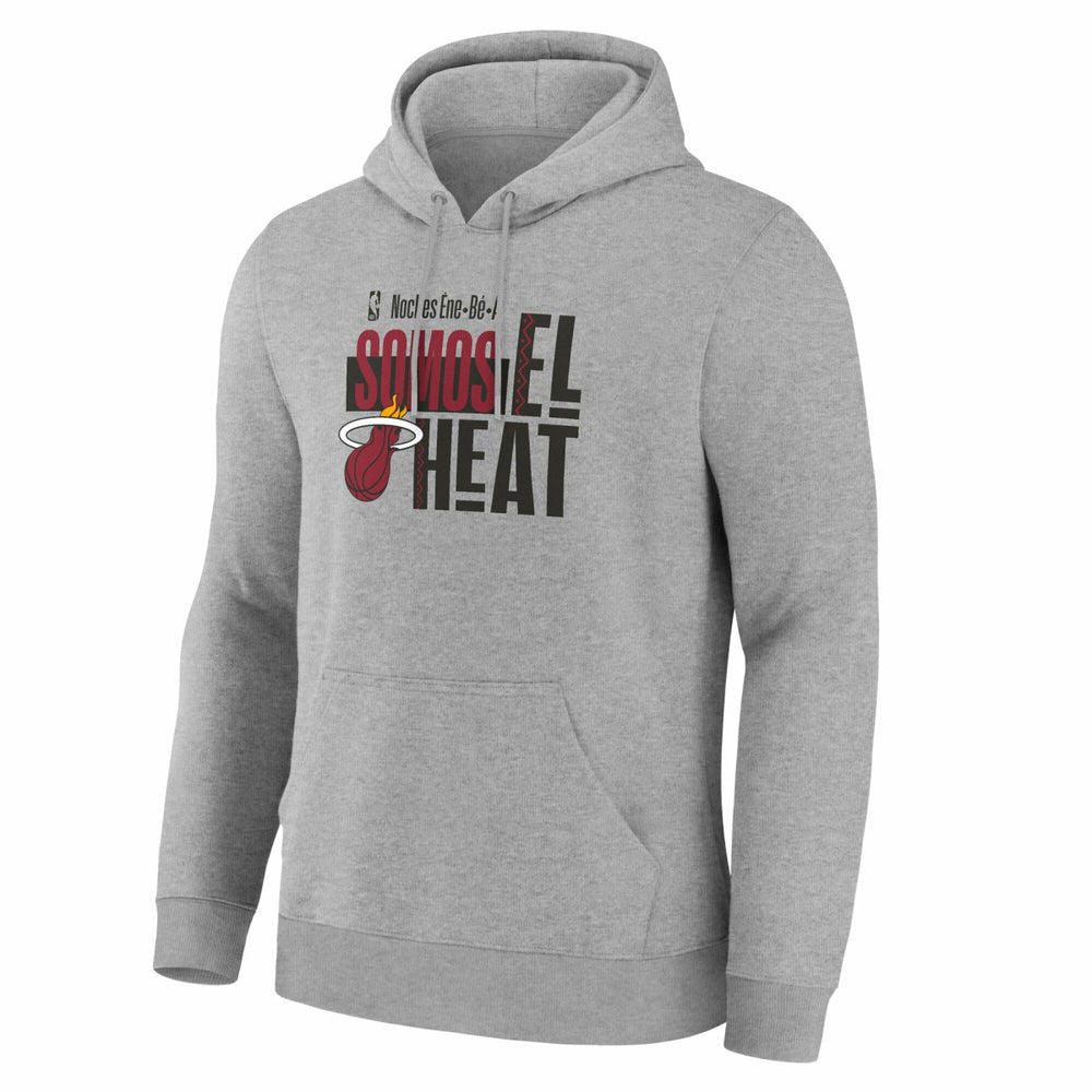 Miami Heat Noches Training Hoodie Gray