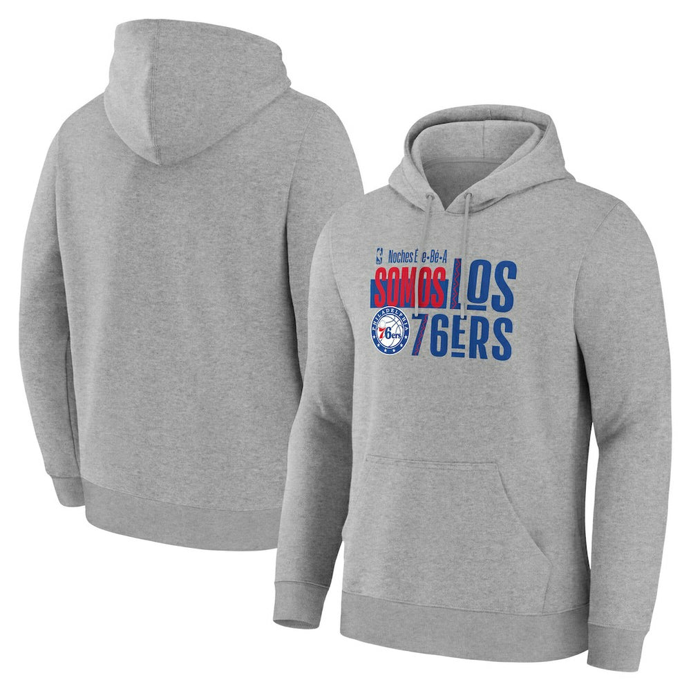 Philadelphia 76ers Noches Training Hoodie Gray