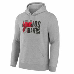 Portland Trail Blazers Noches Training Hoodie Gray