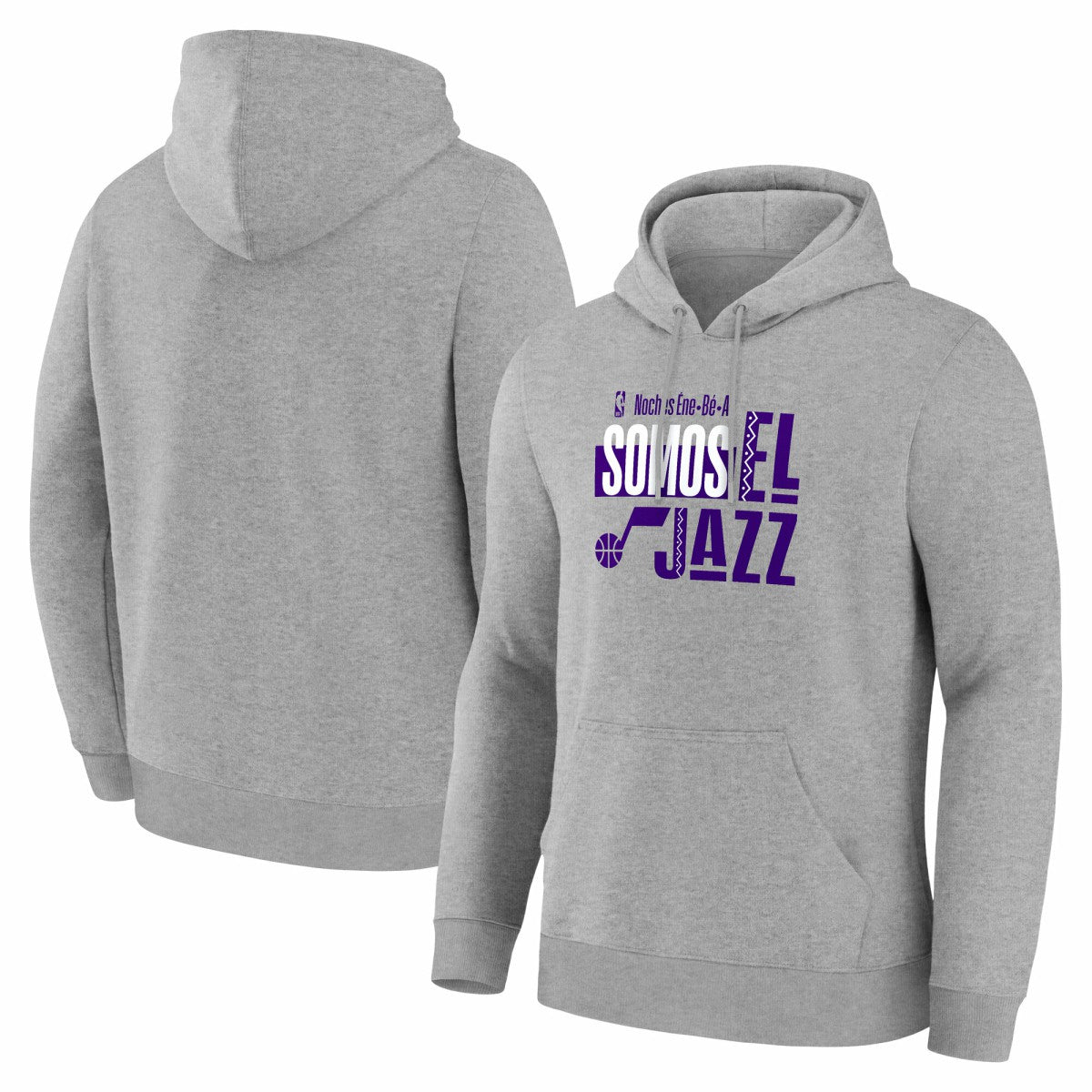 Utah Jazz Noches Training Hoodie Gray