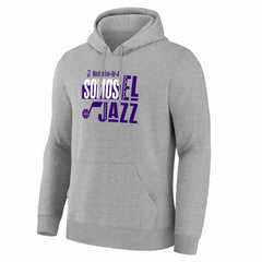 Utah Jazz Noches Training Hoodie Gray