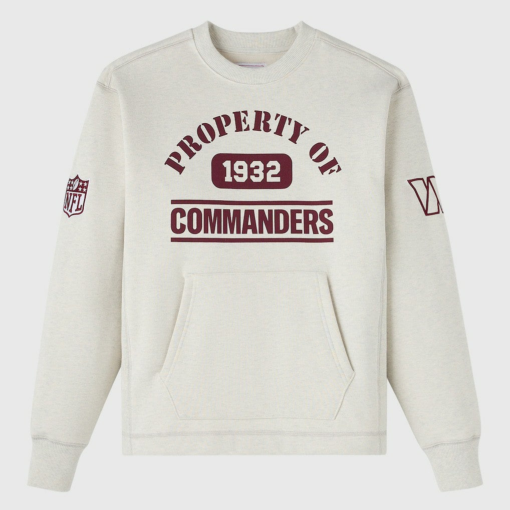 Washington Commanders OVO x NFL Unisex Fleece Sweatshirt Heather Gray