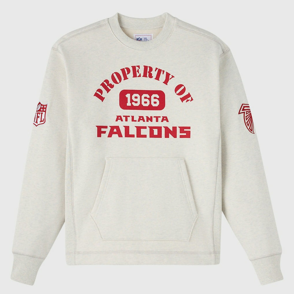 Atlanta Falcons OVO x NFL Unisex Fleece Sweatshirt Heather Gray