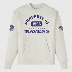 Baltimore Ravens OVO x NFL Unisex Fleece Sweatshirt Heather Gray
