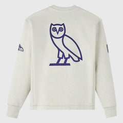 Baltimore Ravens OVO x NFL Unisex Fleece Sweatshirt Heather Gray