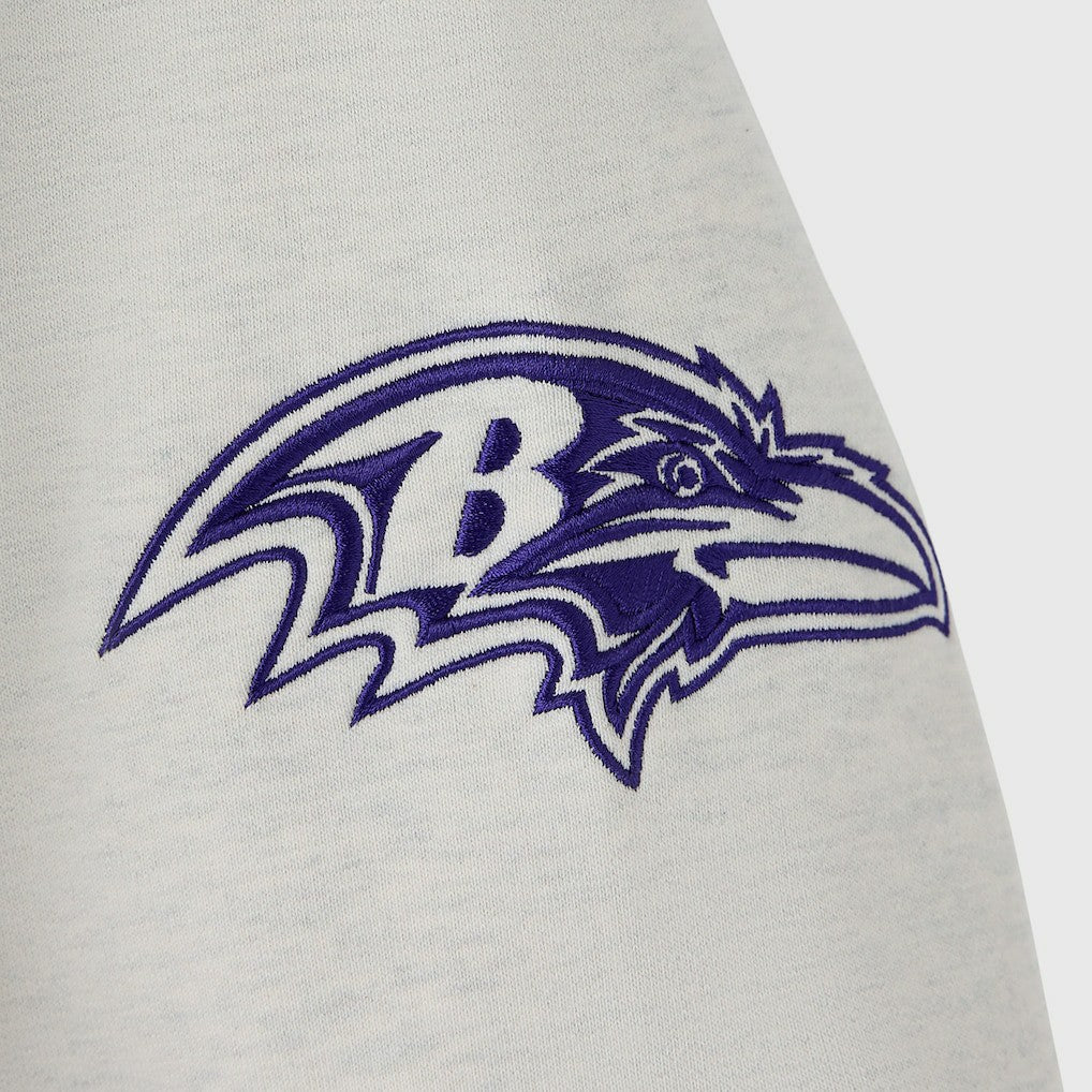 Baltimore Ravens OVO x NFL Unisex Fleece Sweatshirt Heather Gray