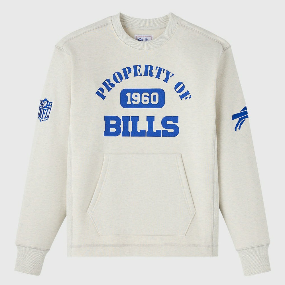 Buffalo Bills OVO x NFL Unisex Fleece Sweatshirt Heather Gray