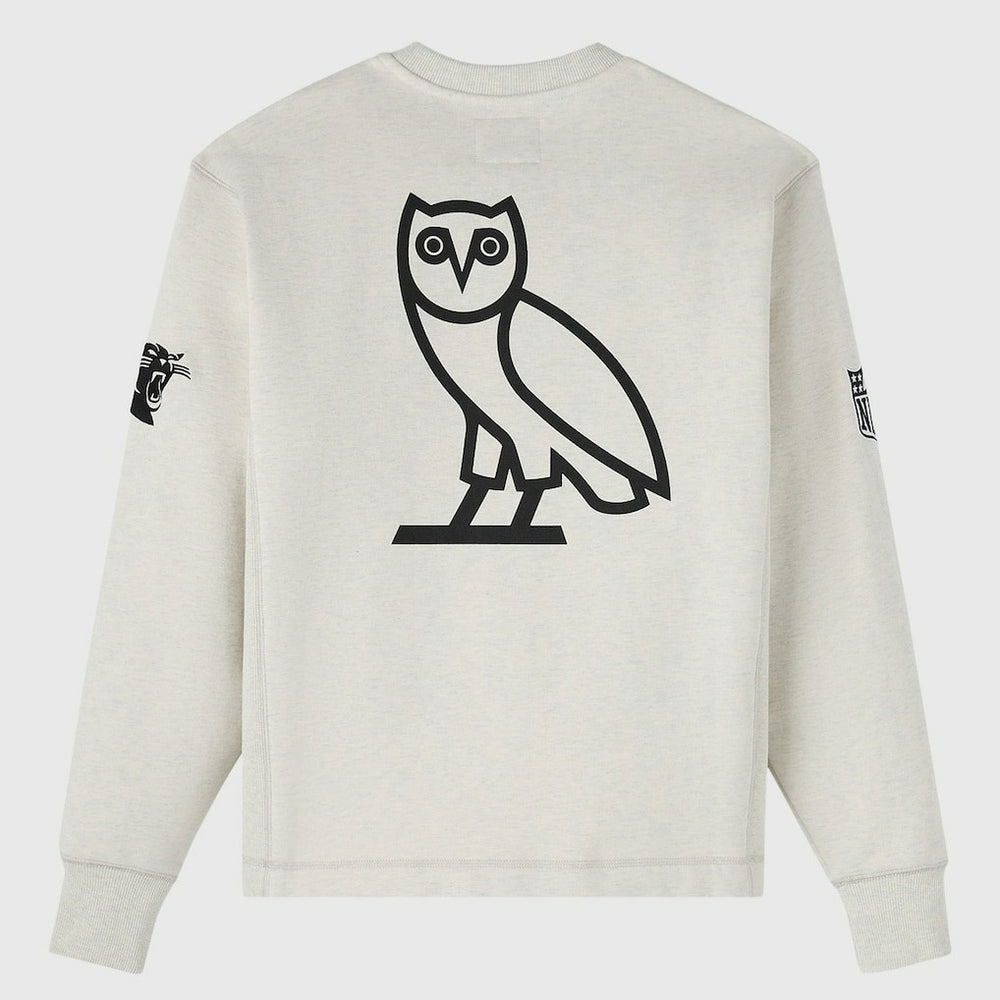 Carolina Panthers OVO x NFL Unisex Fleece Sweatshirt Heather Gray