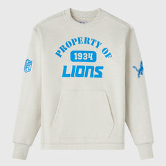 Detroit Lions OVO x NFL Unisex Fleece Sweatshirt Heather Gray
