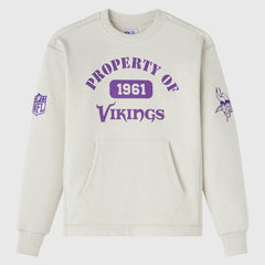 Minnesota Vikings OVO x NFL Unisex Fleece Sweatshirt Heather Gray