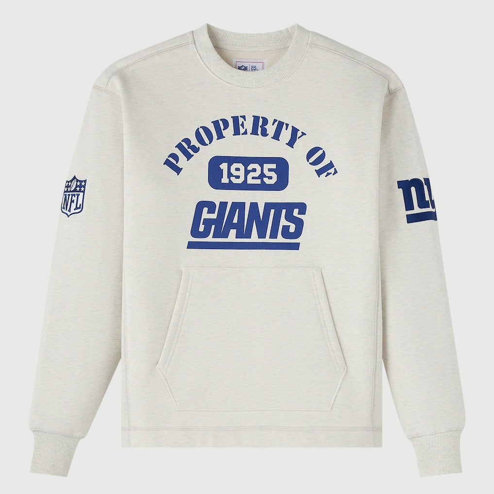 New York Giants OVO x NFL Unisex Fleece Sweatshirt Heather Gray