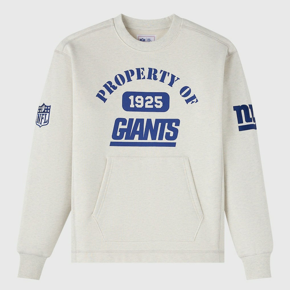 New York Giants OVO x NFL Unisex Fleece Sweatshirt Heather Gray