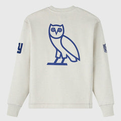 New York Giants OVO x NFL Unisex Fleece Sweatshirt Heather Gray